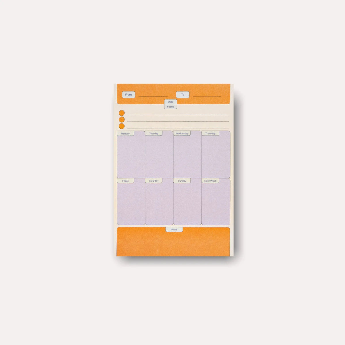 The Completist Beams Weekly Planner Sticky Notes