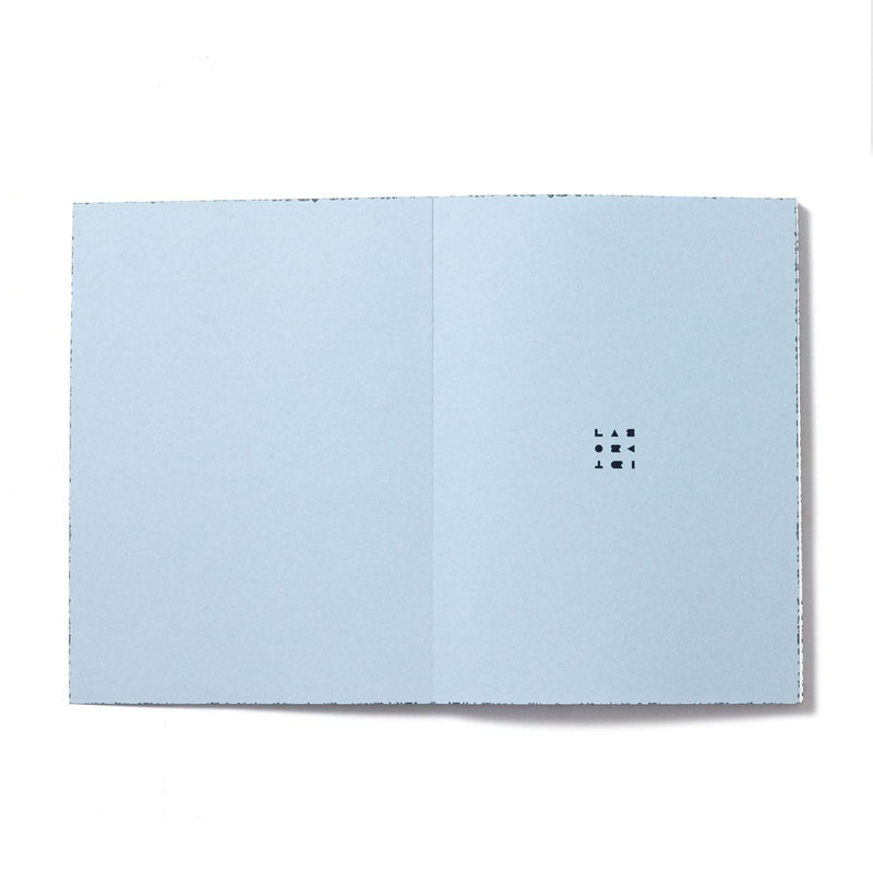 Labobratori Spray Splash Pale Blue Soft Cover B6 Plain Notebook