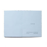 Labobratori Spray Splash Pale Blue Soft Cover A6 Plain Notebook