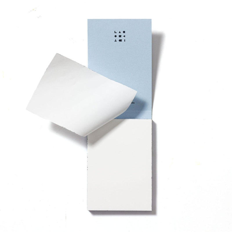 Labobratori Spray Splash Pale Blue Soft Cover A7 Memo Pad