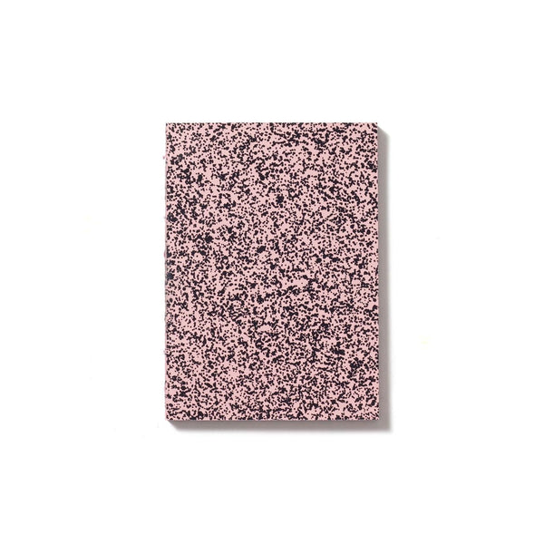 Labobratori Spray Splash Pale Pink Soft Cover A6 Plain Notebook