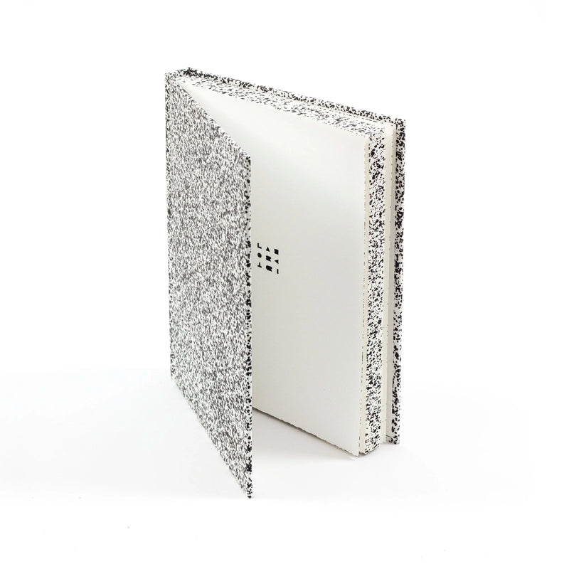 Labobratori Spray Splash Black & White Hard Cover B6 Plain Notebook