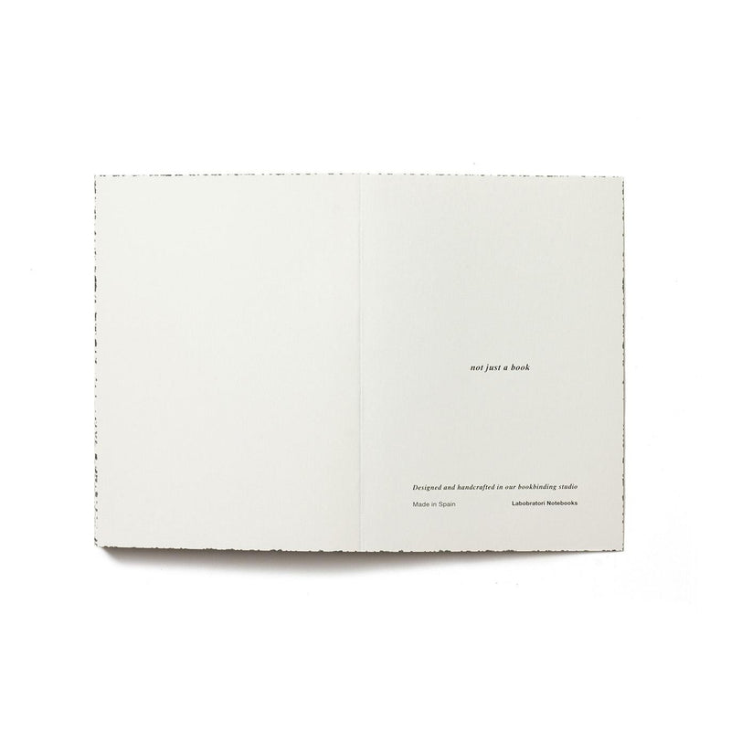 Labobratori Spray Splash Black & White Soft Cover A6 Plain Notebook