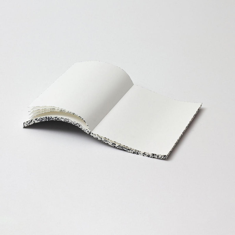 Labobratori Spray Splash Black & White Soft Cover A6 Plain Notebook