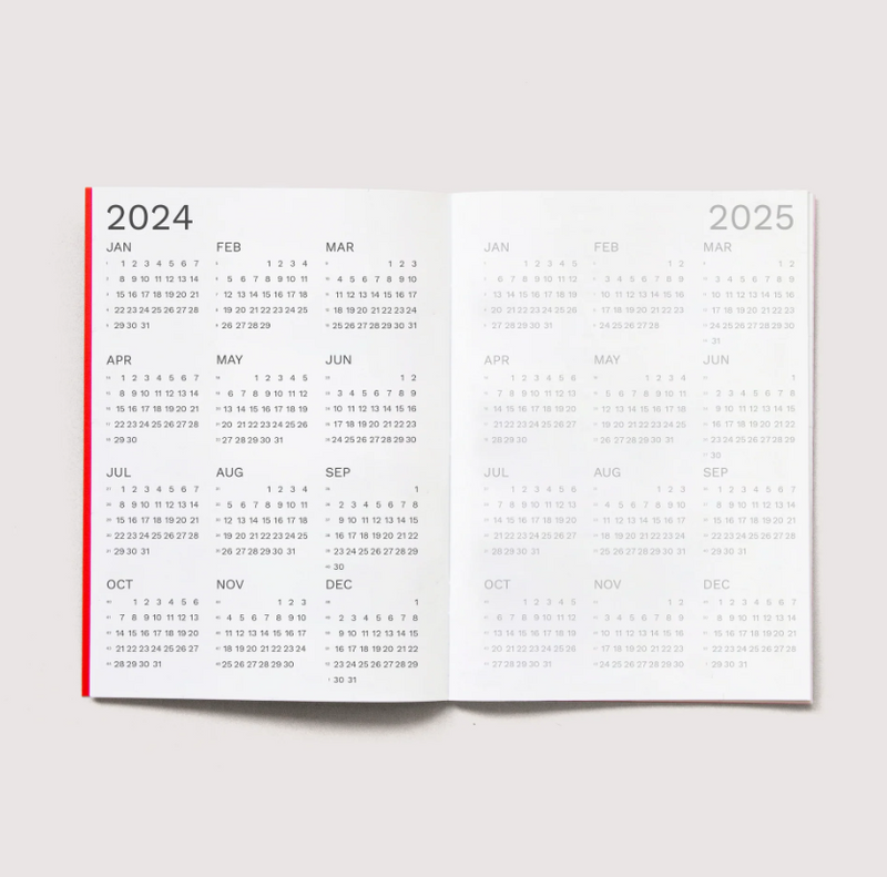 Octagon Design 2024 Mini Monthly Planner A6