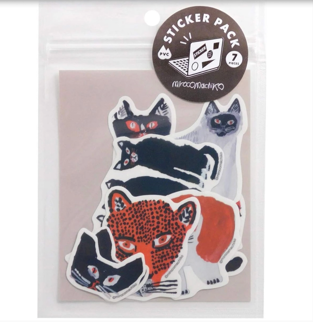 Greeting Life Sticker Pack - Mirocomachiko Cat