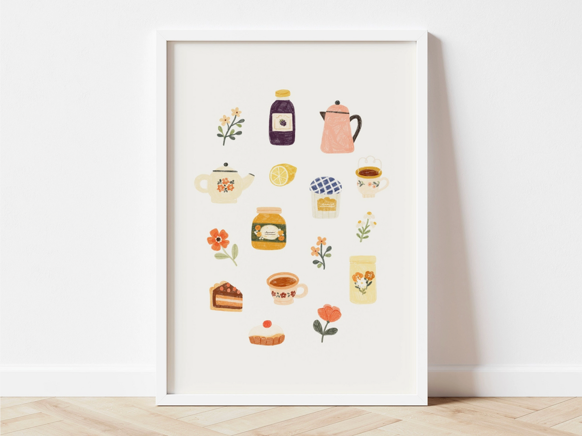 Och Monika A5 Print - Tea Lover