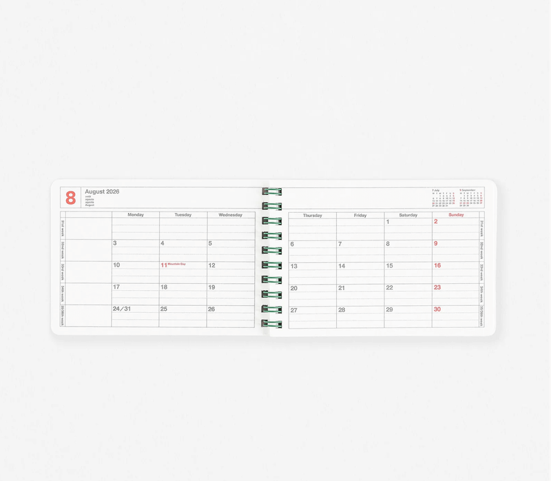 Mark's Tokyo Edge Notebook Calendar - Extra Small