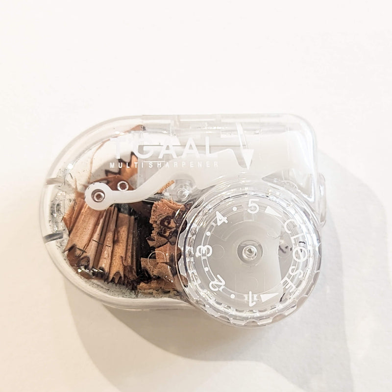 Kutsuwa T'Gaal Adjustable Angle Clear Pencil Sharpener