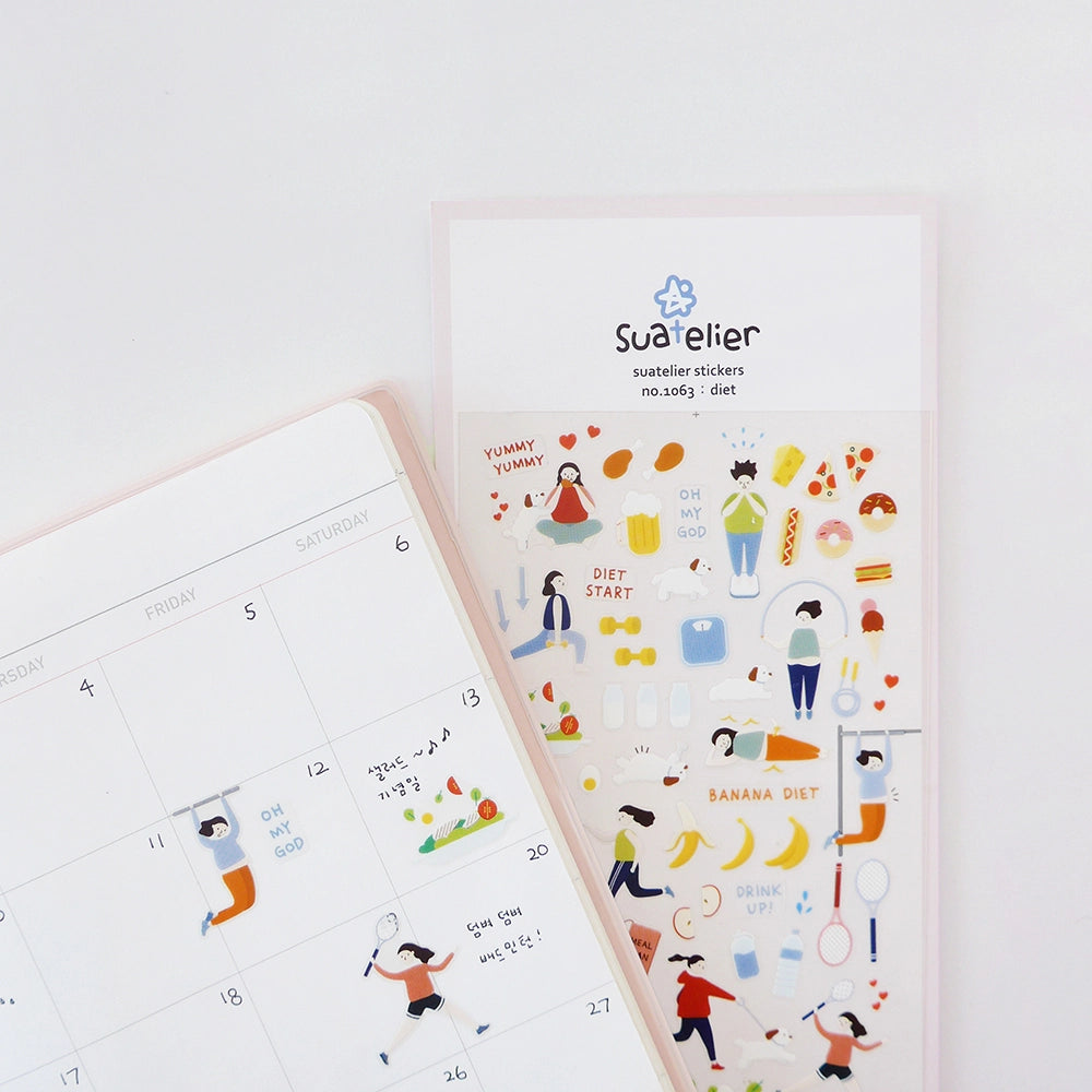 Suatelier Stickers no. 1063 diet