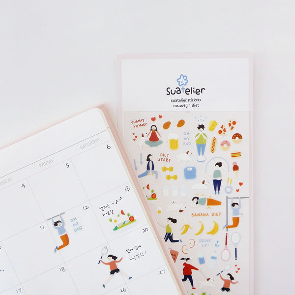 Suatelier Stickers no. 1063 diet