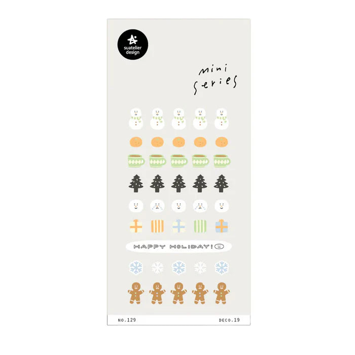 Suatelier Mini Stickers no.129 Deco.19 Christmas