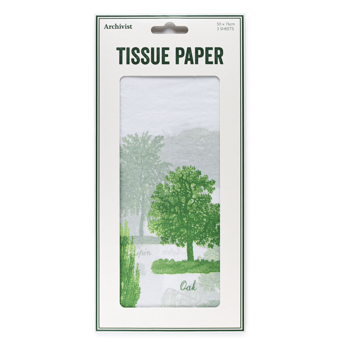 Archivist Trees Illustrated Tissue Paper