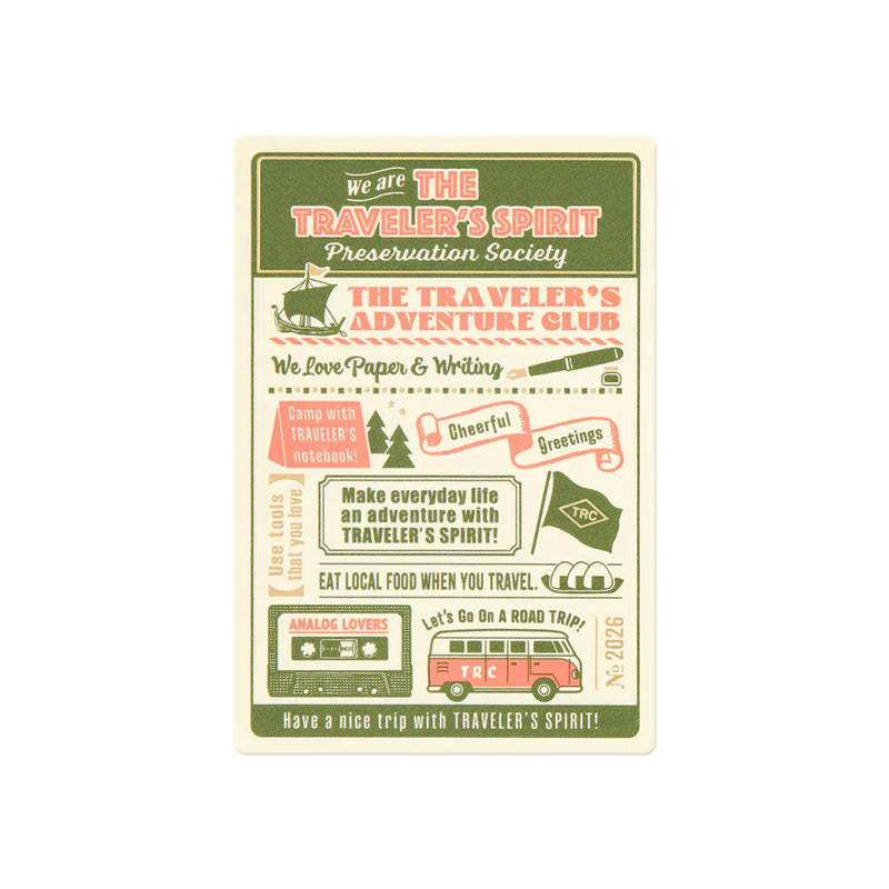 TRAVELER'S Notebook Passport Refill: THE TRAVELER’S SPIRIT Pencil Board