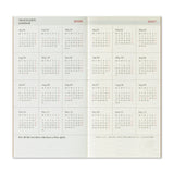 TRAVELER'S Notebook Diary Regular 2026 Weekly Second Half