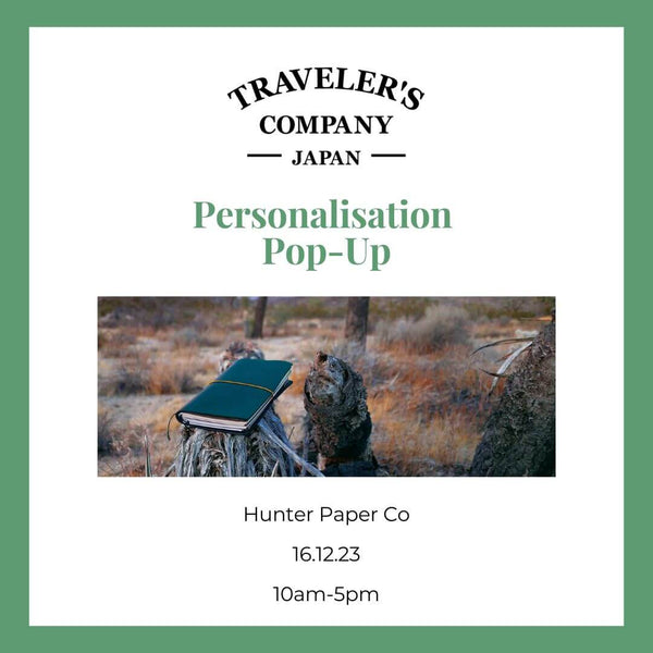 Traveler's Company Regular Size Notebook - Personalised - PRE-ORDER