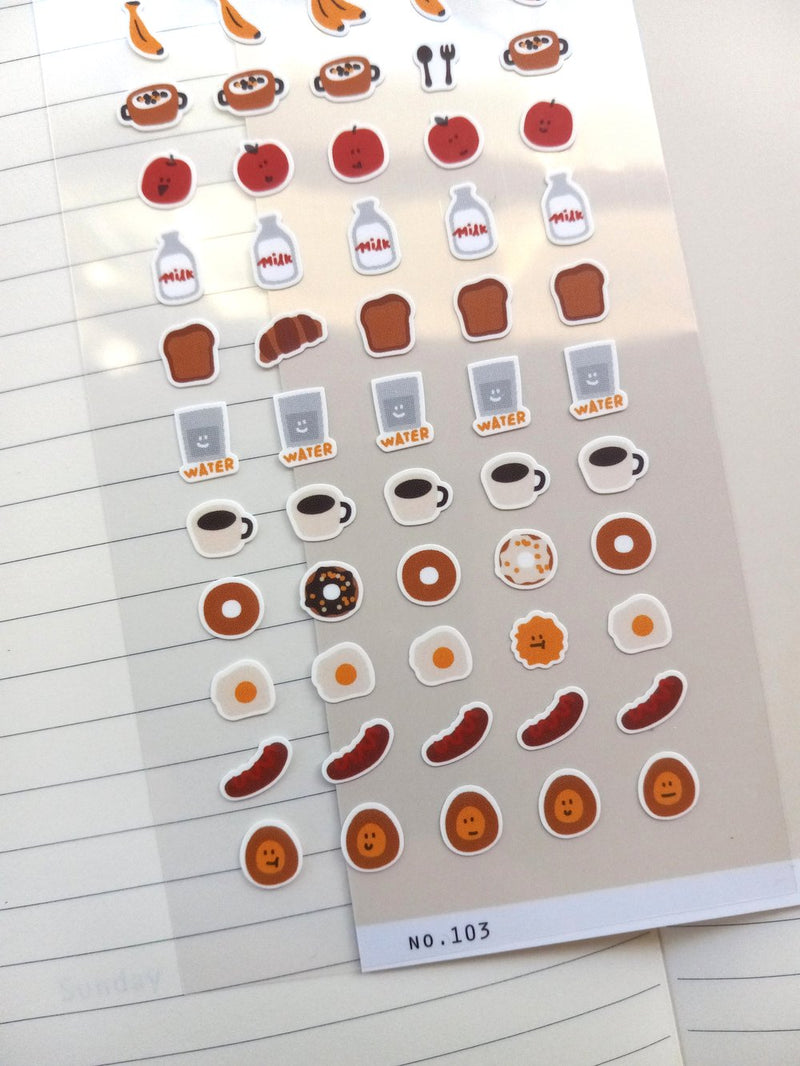 Suatelier Mini Food Stickers no.103 Food.02