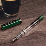 Twsbi Eco Fountain Pen - Irish Green with Onyx
