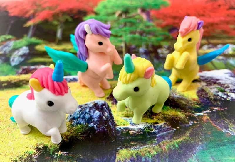 Iwako Puzzle Erasers - Unicorns Set