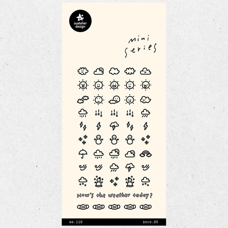 Suatelier Mini Stickers no.110 Deco.05 Weather