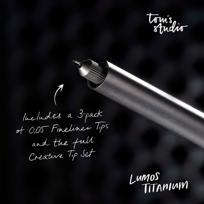 Tom's Studio The Lumos Mini Refillable Multi-Tip Pen - Titanium