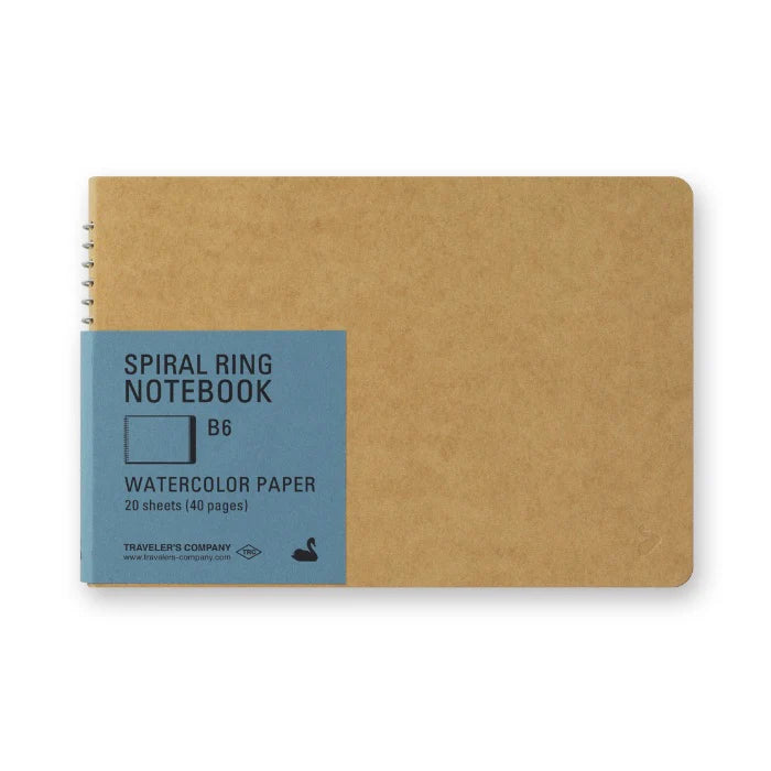 Traveler's Company Spiral Ring Landascape B6 Watercolour Notebook