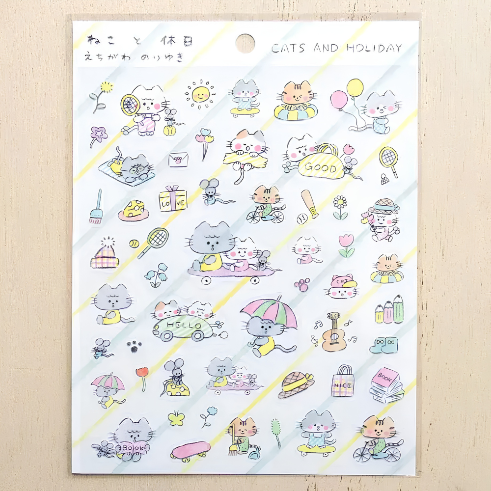 Hyogensha - Cozyca Stickers - Cats and Holiday