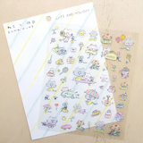 Hyogensha - Cozyca Stickers - Cats and Holiday