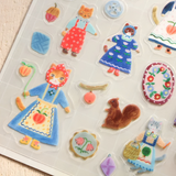 Hyogensha - Cozyca Stickers - Cats & Buttons