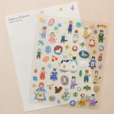Hyogensha - Cozyca Stickers - Cats & Buttons