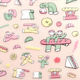 Hyogensha - Cozyca Stickers - Bread & Genki