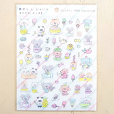 Hyogensha - Cozyca Stickers - Snack & Animals