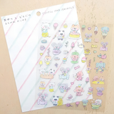Hyogensha - Cozyca Stickers - Snack & Animals