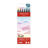 Caran d'Ache Fibralo Brush Pens - Set of 6 - Pastel