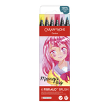 Caran d'Ache Fibralo Brush Pens - Set of 6 - Manga