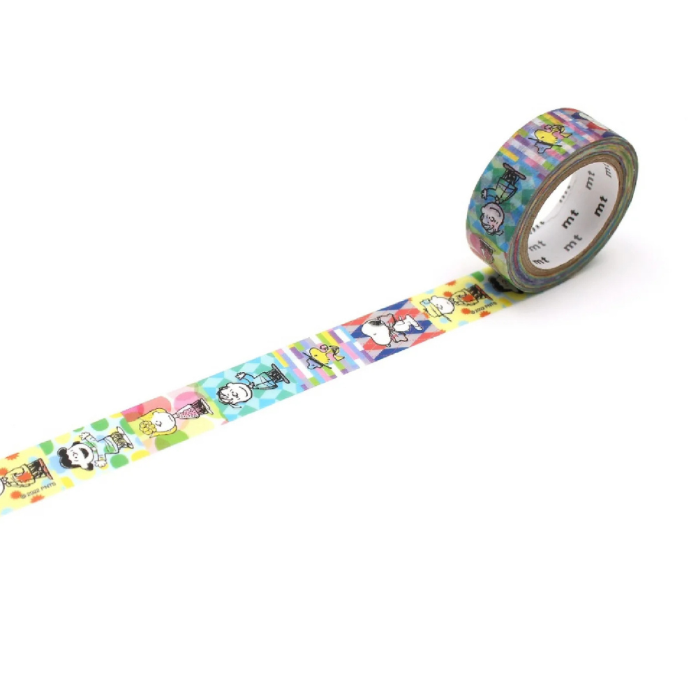 MT Peanuts Washi Tape - Snoopy Fashion Show