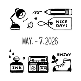 Sanby Eric Adjustable Date Stamp - Large