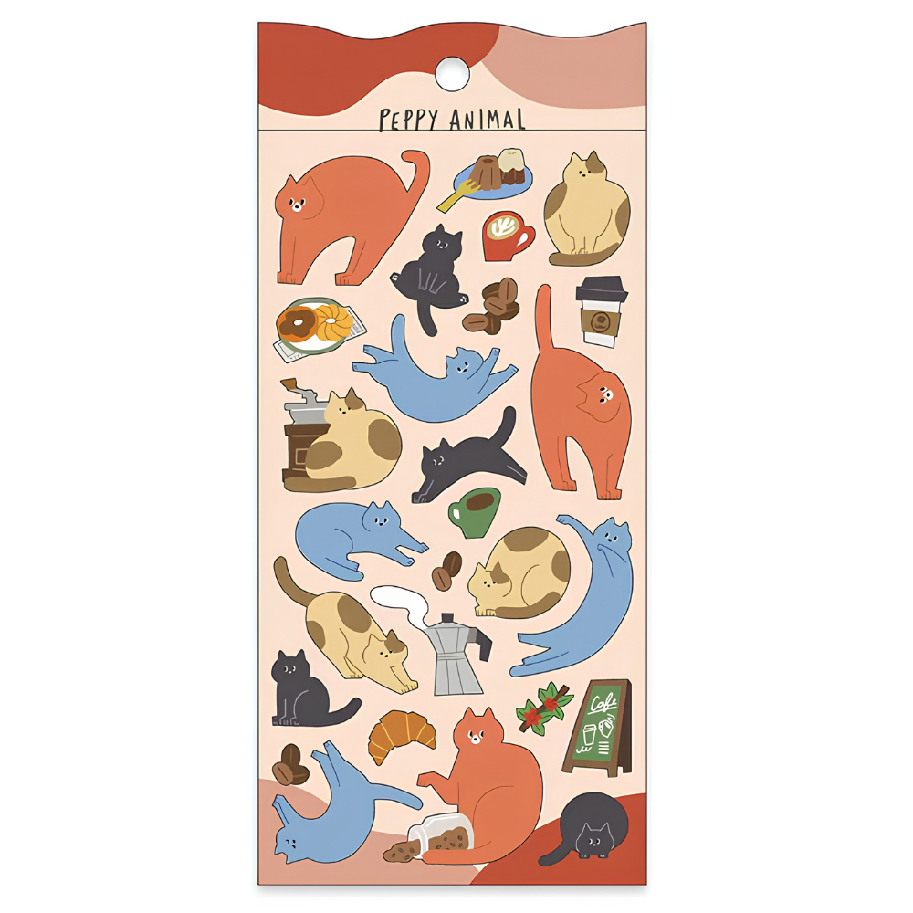 Mind Wave Stickers - Peppy Animal - Cats