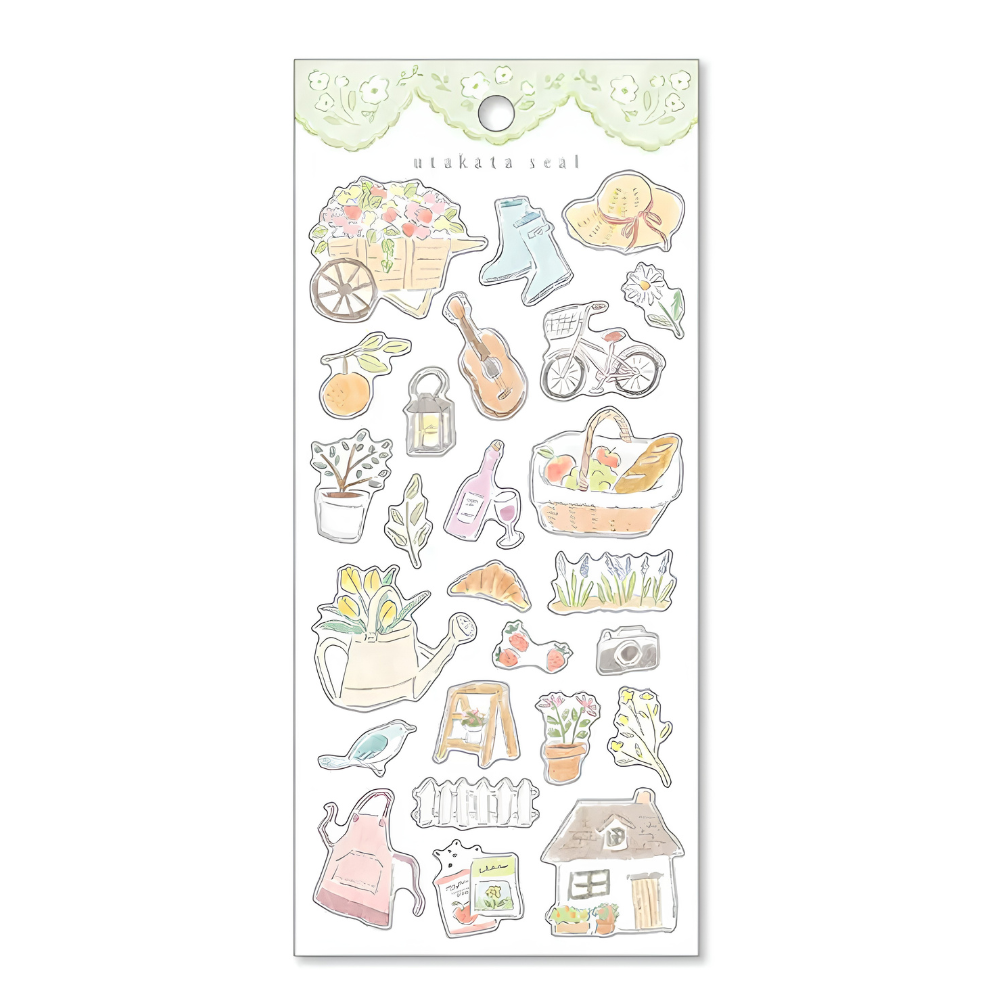 Mind Wave Stickers - Utakata Seal - Garden