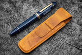 Galen Vintage Slim Leather Pen Sleeve for Single Pen