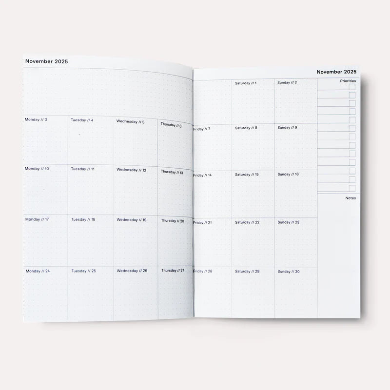 The Completist Geometry No.1 Lay Flat 2025-2026 Academic Weekly Planner
