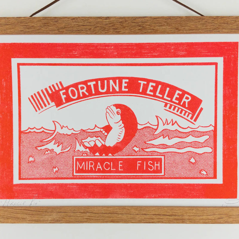 Fortune Teller Miracle Fish A4 Art Print