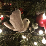 Mistletoe Dove Christmas Tree Hanging Decoration