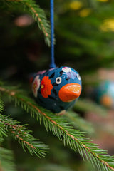 East End Press Teal Bird Bauble