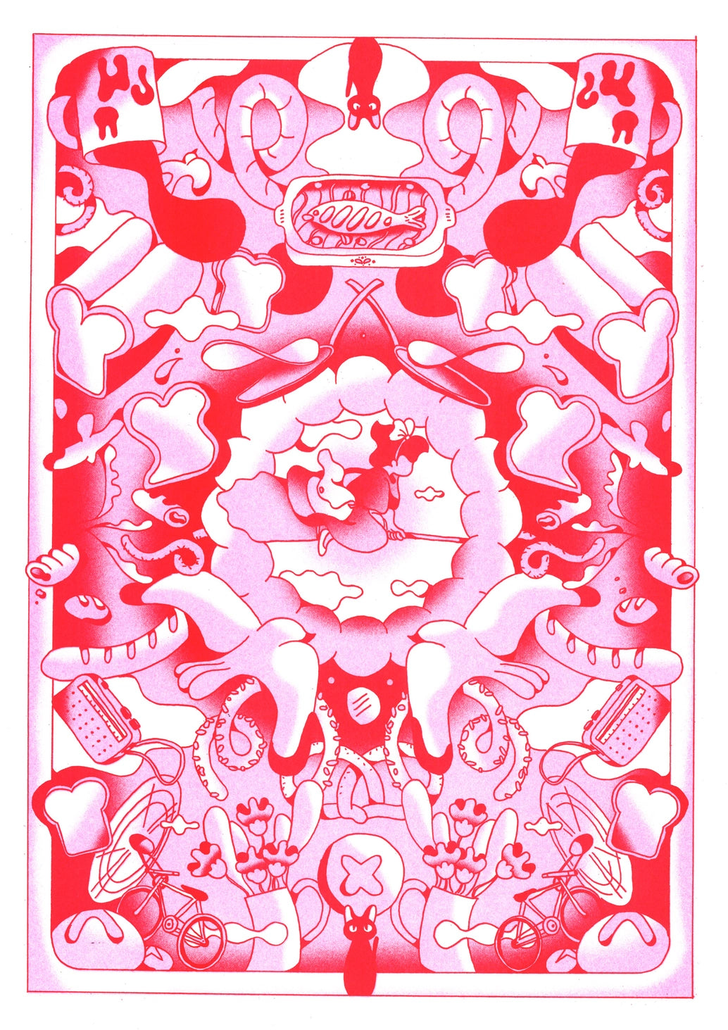 A3 Poster - Agathe Bruguière x Miyazaki - Kiki the Little Witch