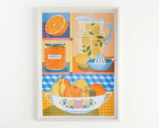 Orange & Lemon- A3 Risograph Print