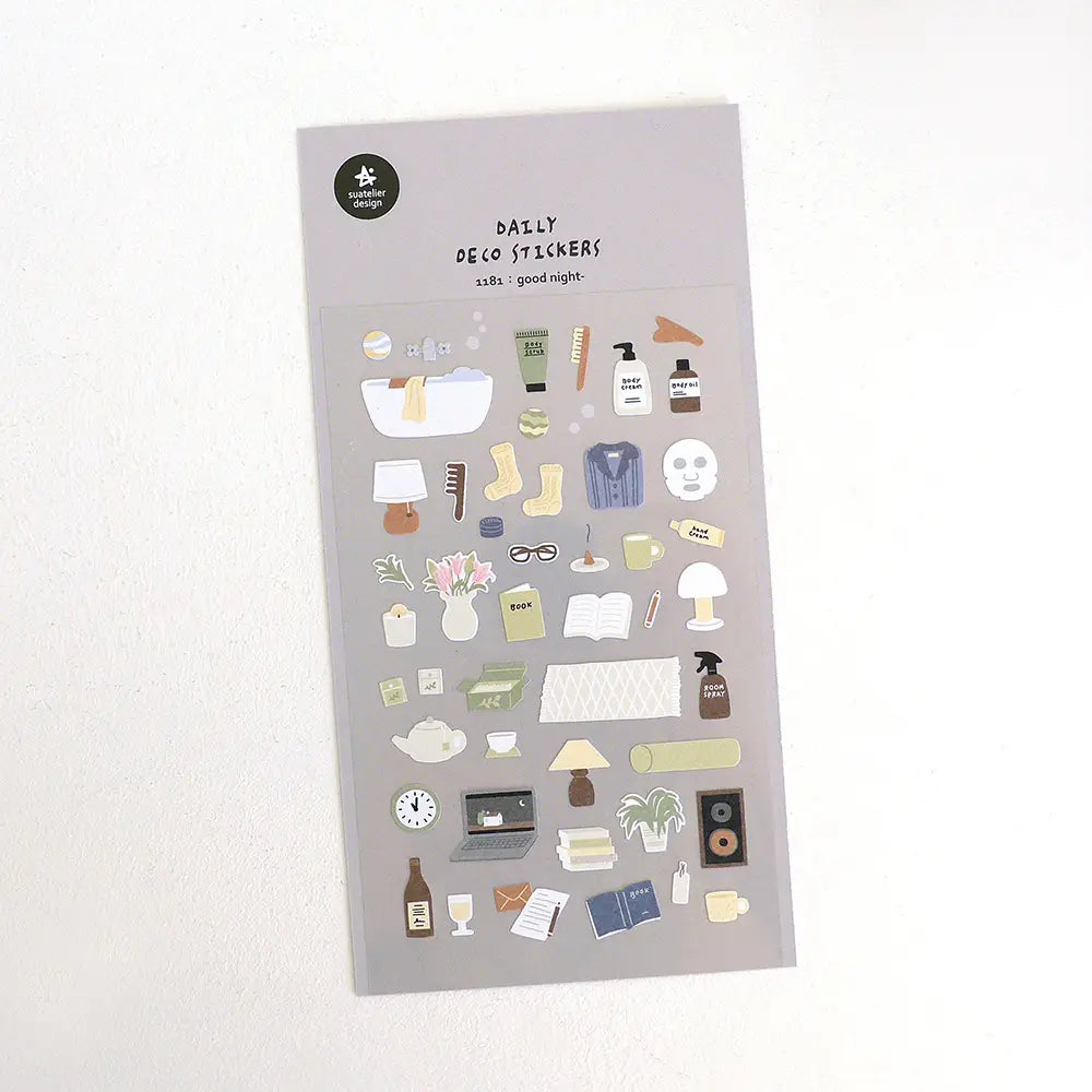 Suatelier Stickers no.1181 Good Night-