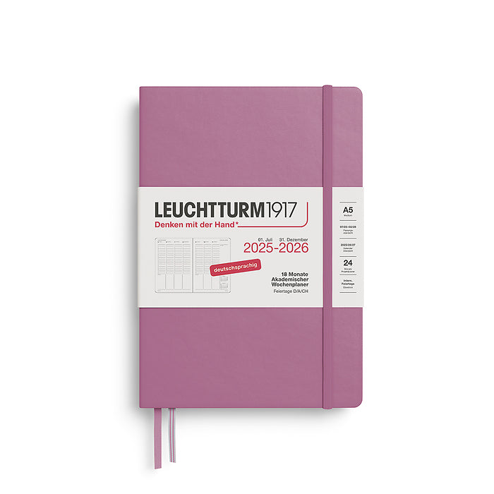 Leuchtturm 18 Month Hardcover Academic Week Planner  2025-2026 A5