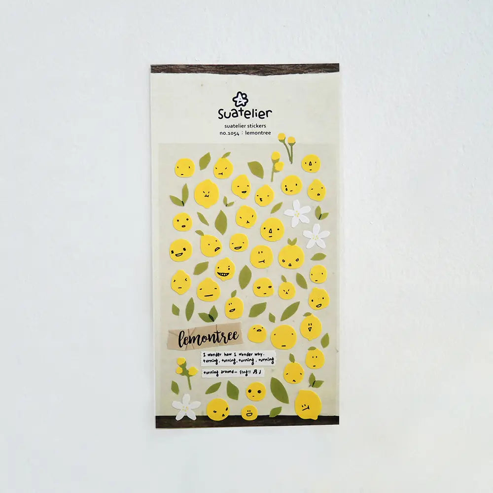 Suatelier Stickers no.1054 Lemontree