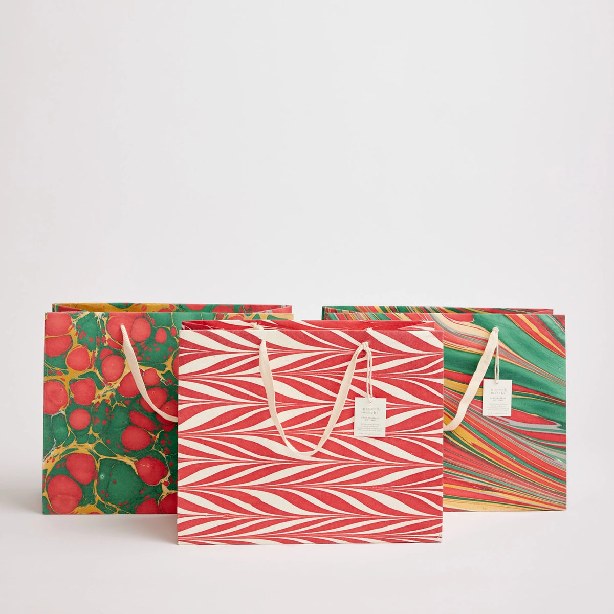 Hand Marbled Glitz Large Gift Bag